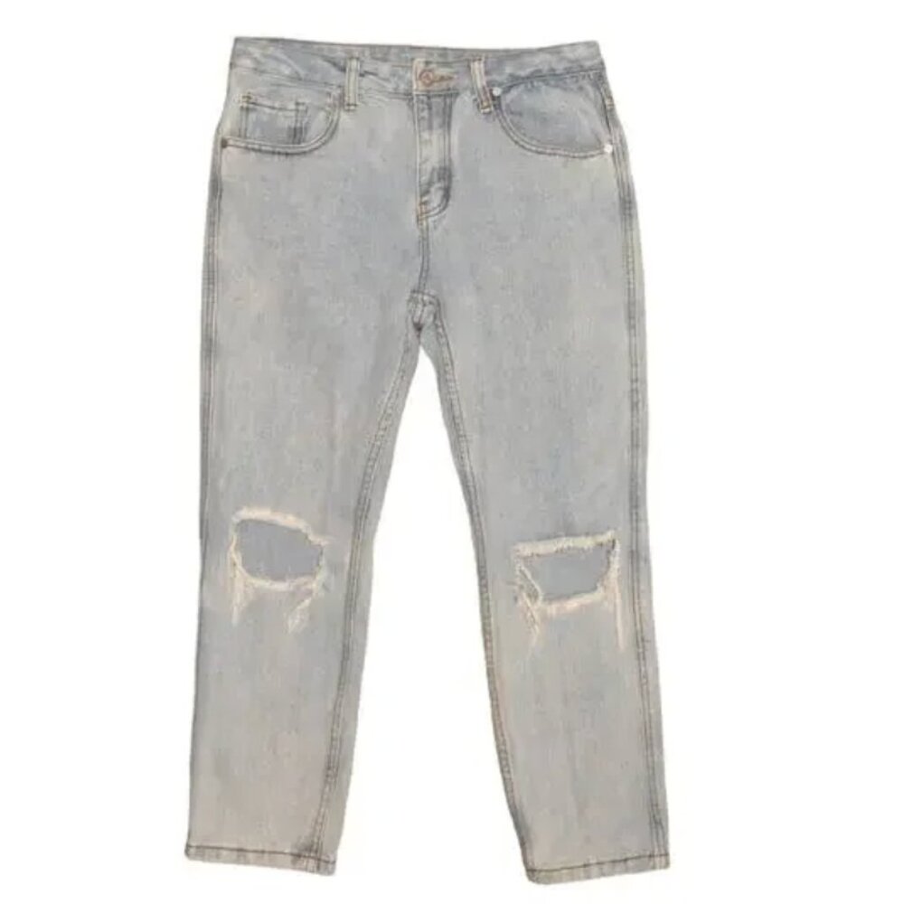 UNIF Ripped Knees Jean in Light Wash / Size 25